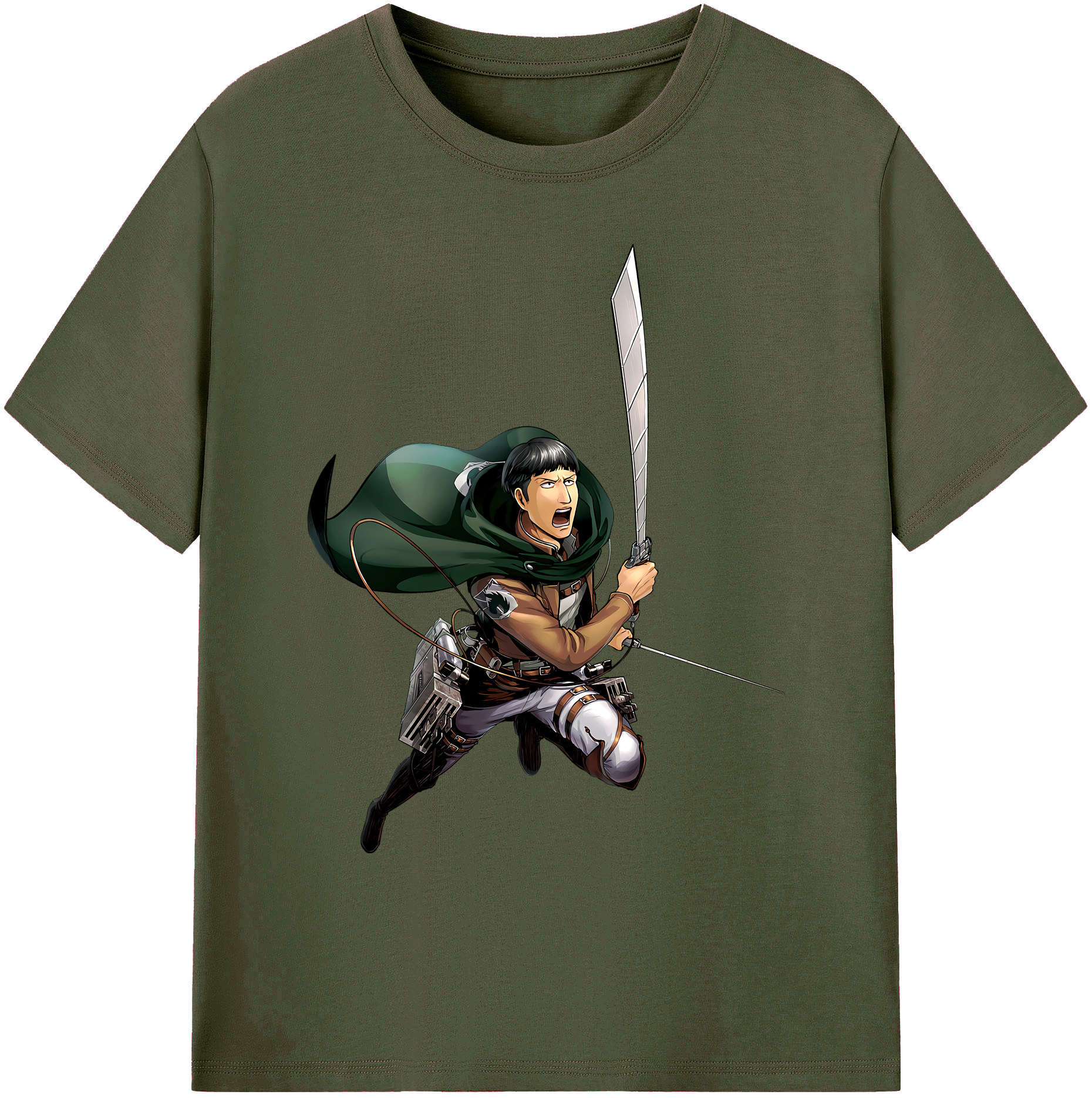 （画像用） 進撃の巨人 Attack on Titan 綿100％ メンズ半袖Tシャツ｜肌触りやわらか＆通気性